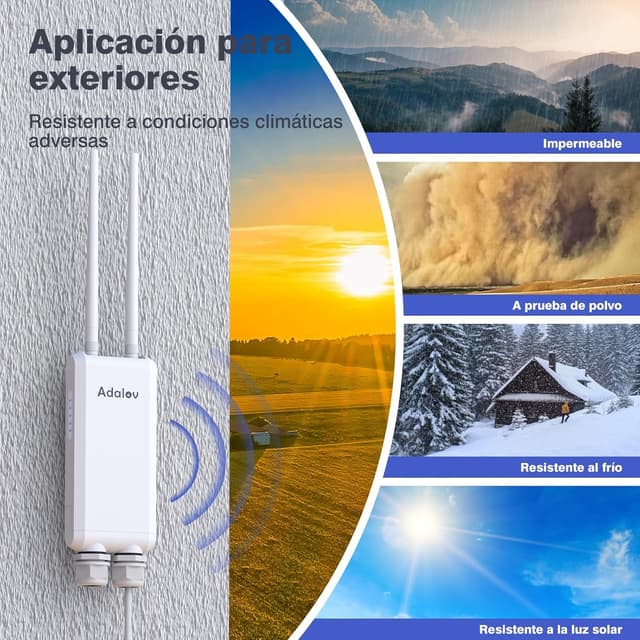 Thumbnail 5 de AdaLov Gigabit Punto de Acceso Exterior 1200 Mbps