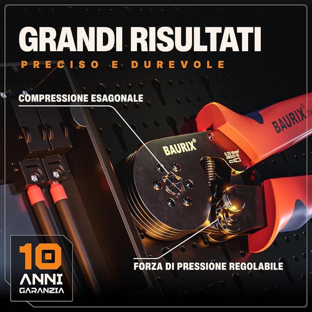 Thumbnail 2 de BAURIX THESEUS Pinza crimpatrice 0,25–6 mm²