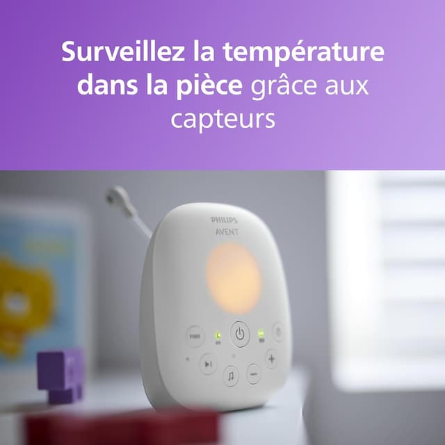 Thumbnail 3 de Philips Avent SCD713 Écoute-bébé audio 18h