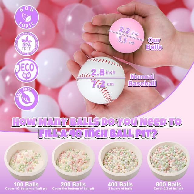 Thumbnail 1 de GOGOSO Ball Pit Balls 100 pack