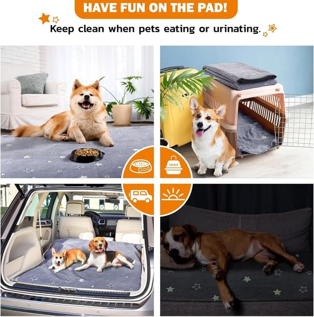 Detalle de Washable Puppy Pads (2 Packs) – Fast Absorption, Waterproof & Non-Slip Reusable Dog Pee Pads, 92x92cm