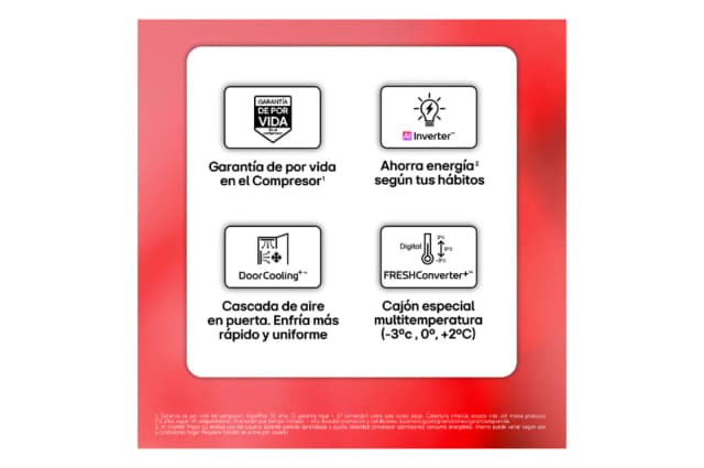 Thumbnail 2 de LG GBBS716CSW Frigorífico Combi 333 l, 1,86 m