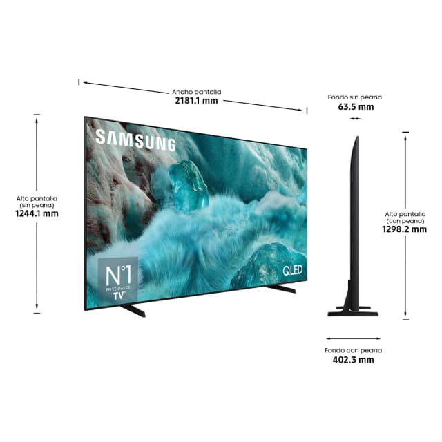 Detalle 2 de Samsung TQ98Q7F TV QLED 98" 4K UHD con IA