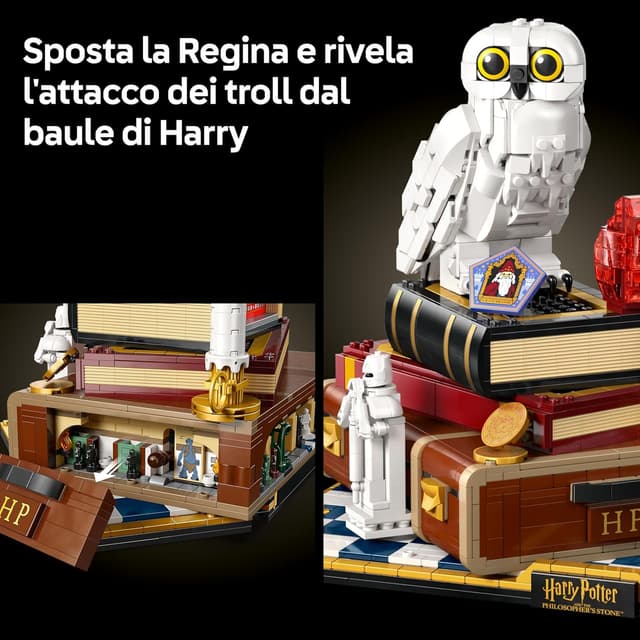 Detalle de LEGO Harry Potter 76466 Pietra Filosofale – Edizione del Collezionista, modellino fai da te con Edvige e minifigure