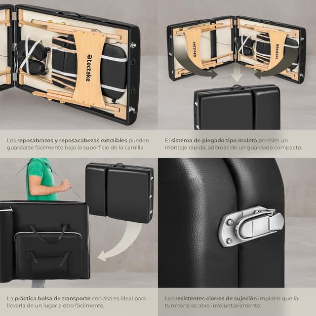 Thumbnail 5 de tectake Camilla Masaje Plegable 7,5 cm