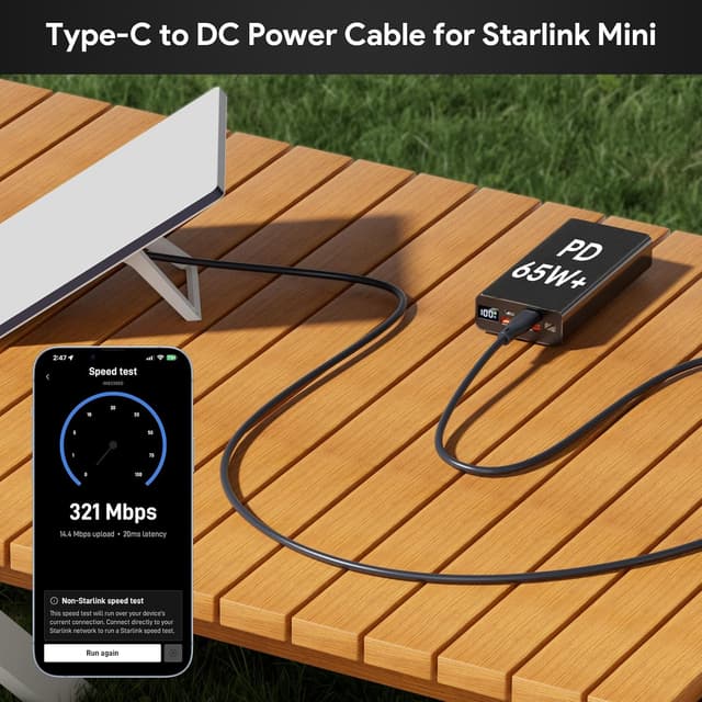 Detalle 2 de Starlink Mini 100 W USB-C zu DC Kabel