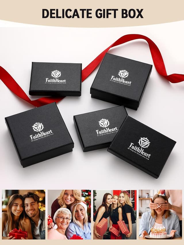 Thumbnail 6 de FaithHeart Silver hoop earrings 20mm