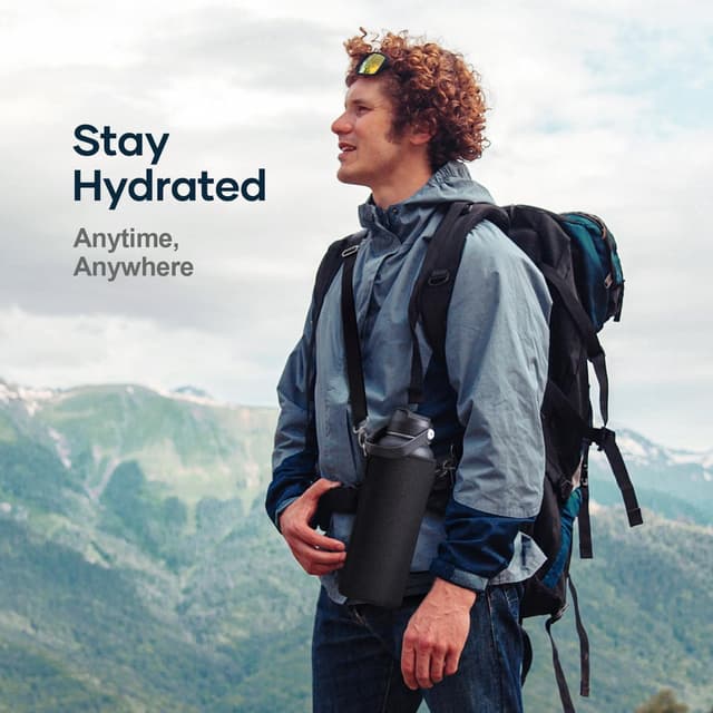 Detalle de BUZIO borraccia termica in acciaio inox tripla parete, 48h freddo e 24h caldo (senza BPA)