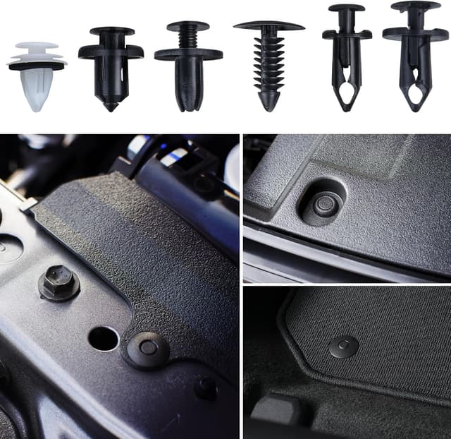 Thumbnail 5 de Preciva 155 pièces clips fixation voiture 6 types