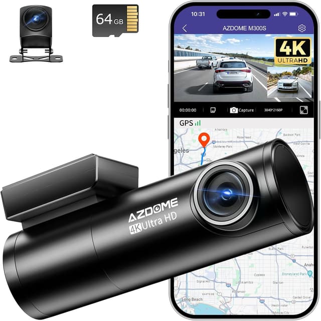 Imagen de AZDOME M300S 4K Dashcam delantero trasero en OfertitasTOP