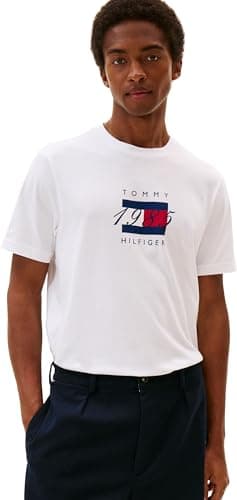 Detalle de Tommy Hilfiger Camiseta Linear Flag camiseta XS
