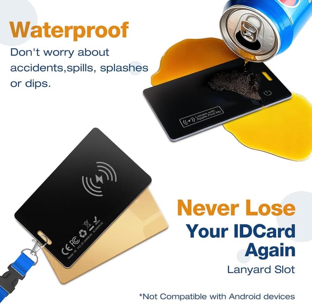 Thumbnail 6 de Apple AirTag Wallet Tracker Card 0.06in slim