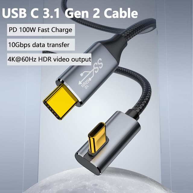 Detalle 2 de GELRHONR USB C to USB C 100W