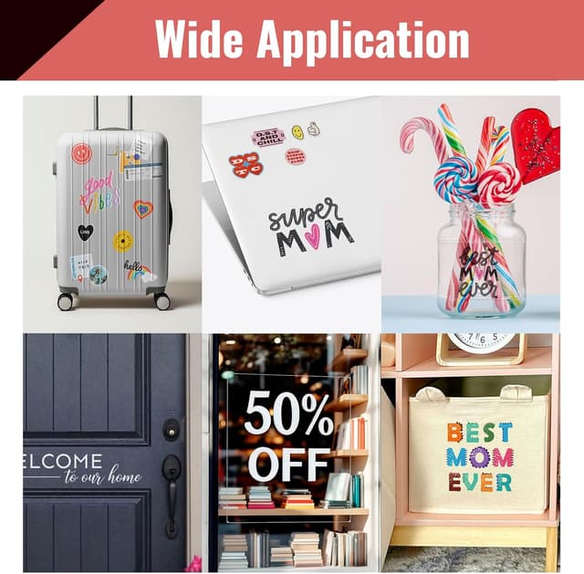 Detalle 1 de Kamo Papier Autocollant Transparent 100% Premium A4 (30 feuilles) – étiquettes vinyle imprimables pour imprimantes laser & jet d’encre