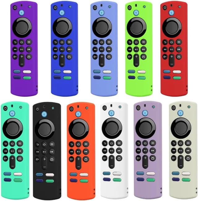 Detalle de Avtbeisty 2-Pack Silicone Remote Covers for 3rd Gen 4K/HD Streaming Remotes (Purple & Sky Blue)