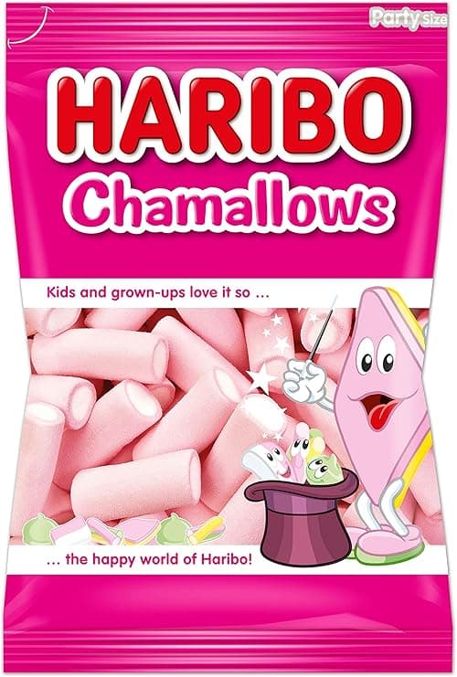 Detalle de Haribo Chamallows Tubular 🍬 125 piezas 850g