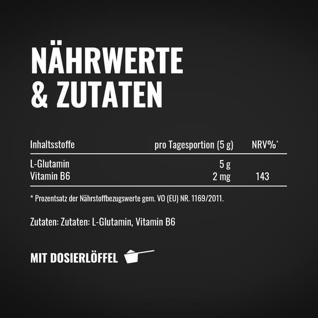 Thumbnail 4 de L-Glutamin Pulver 1000g Hochdosiert