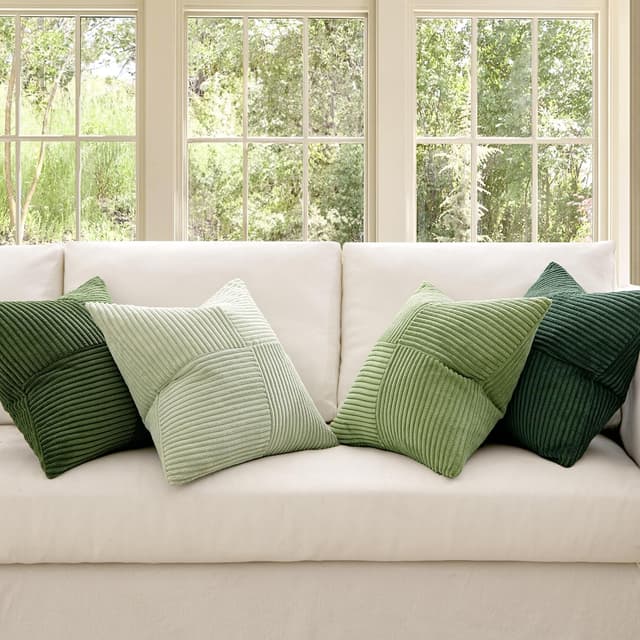 Detalle de MIULEE 4er Set Kissenbezug 50x50 cm