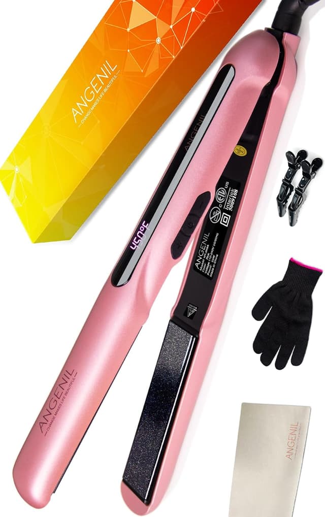 Detalle de ANGENIL Tourmaline hair straightener 2 in 1