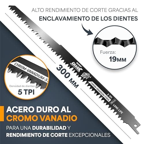 Thumbnail 2 de BAURIX Lame de scie sabre SHARK 300 mm ⚙