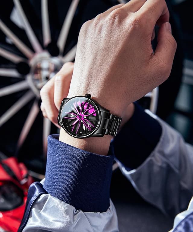 Detalle de OLEVS Herrenuhr aus Edelstahl mit Skelett-Zifferblatt, analogem Quarzwerk und 3-ATM-Wasserschutz