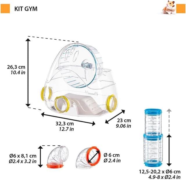 Thumbnail 1 de Ferplast Set Tubi Criceto 4 pezzi — Gym e Tunnel per criceti 🐹