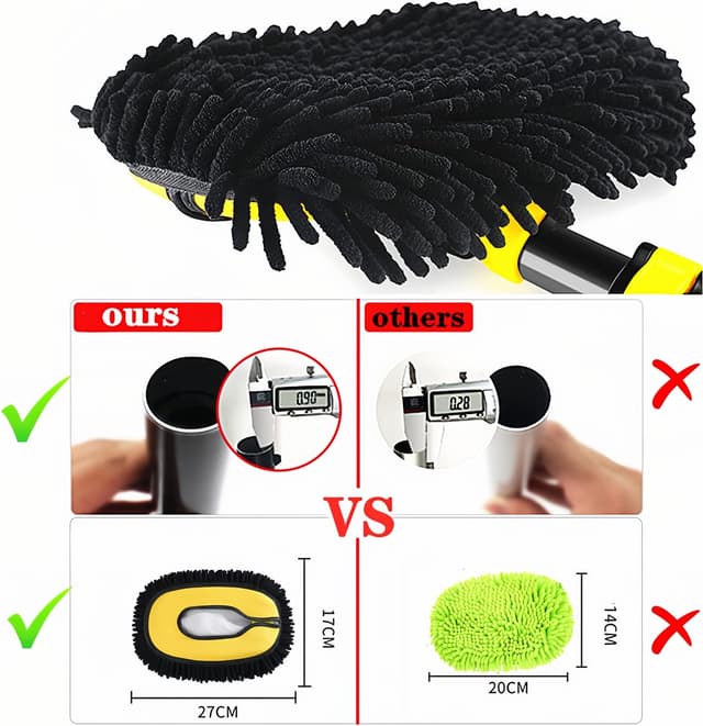 Thumbnail 2 de MVEQRRN Car Wash Brush Mop with Long Handle
