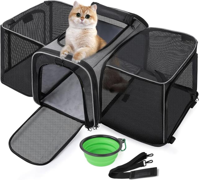 Detalle de pecute Cat Carrier Expandable Extra Large pet carrier