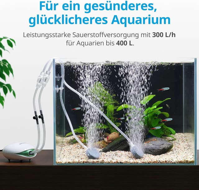 Thumbnail 1 de NICREW Leise Luftpumpe 5 L/min für Aquarien