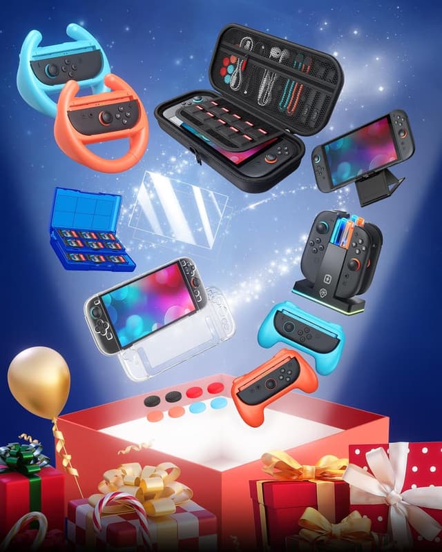 Thumbnail 4 de FYOUNG Switch 2 23‑in‑1 Case Bundle 2025