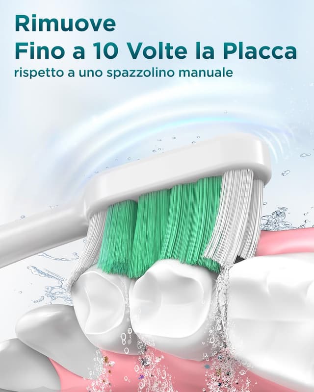 Thumbnail 2 de Spazzolino elettrico sonico sbiancante 5 modalità con 8 testine