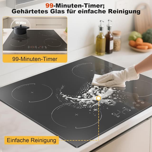 Detalle 2 de Hobsir hob Induktionskochfeld 60 cm