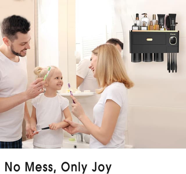 Thumbnail 5 de iHave Toothbrush Holder Wall Mounted with Dispenser