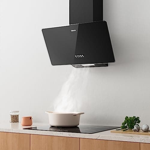 Thumbnail 2 de CIARRA CAB6750 Campana Extractora Cocina 60cm Clase A 350 m³/h 3 Velocidades Recirculación Interna Filtro Carbono Negro