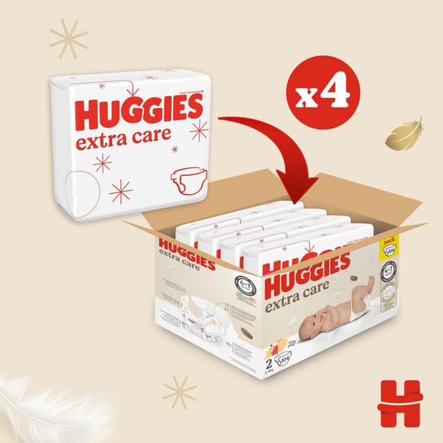 Detalle 2 de HUGGIES Extra Care Taglia 2 104 pz
