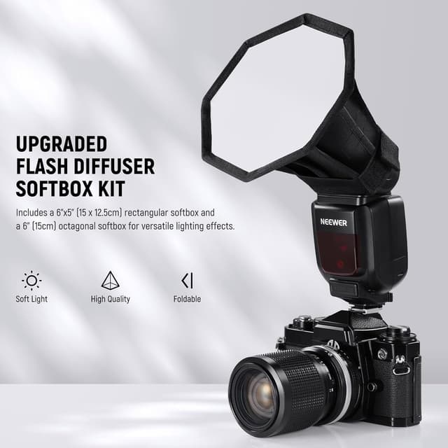 Thumbnail 1 de NEEWER NS5P flash diffuser 2-pack 15cm