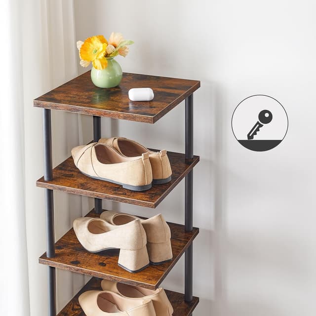 Detalle de HOOBRO Scarpiera 6 Livelli EBF21XJ01: 6 paia e più ordine all’ingresso o in camera