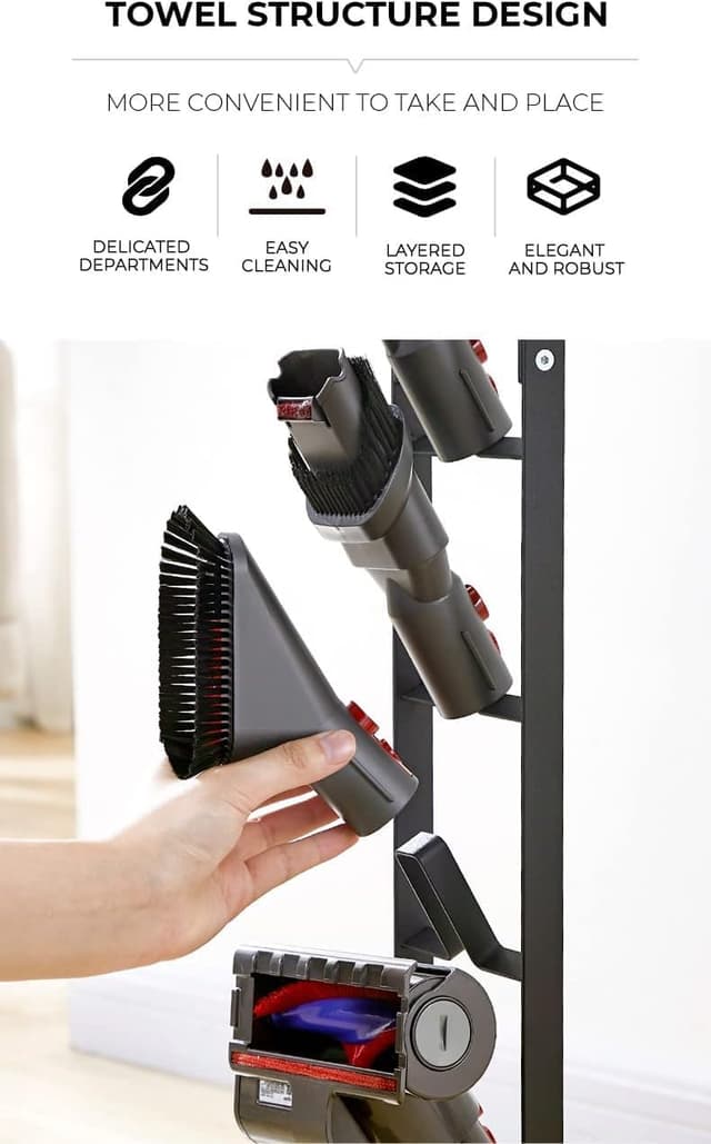 Thumbnail 4 de Organizzatore Aspirapolvere Supporto Metallo 127 cm