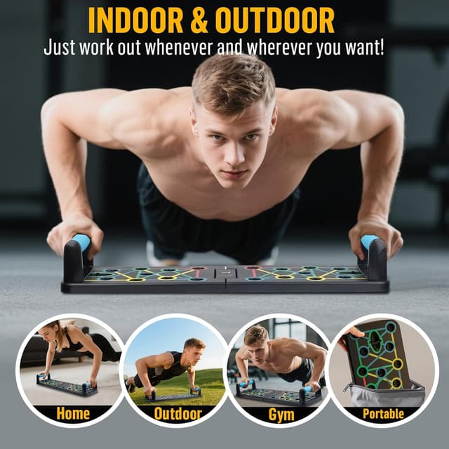 Detalle de Push Up Rack Board 17 in 1 per allenamento