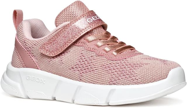 Detalle de Geox Mädchen J Aril Girl BSneaker – leichte Sneaker für bequemes An- und Ausziehen