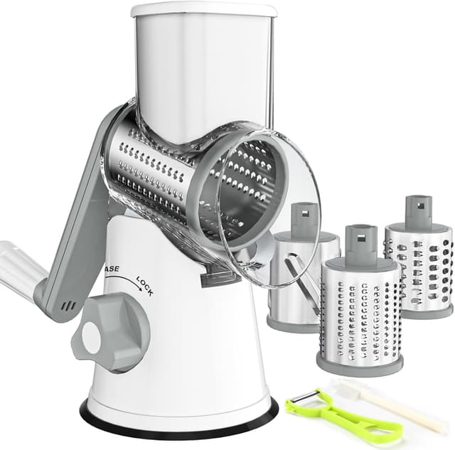 Imagen de Ourokhome Rotary Cheese Grater 3 blades 🧀 en OfertitasTOP