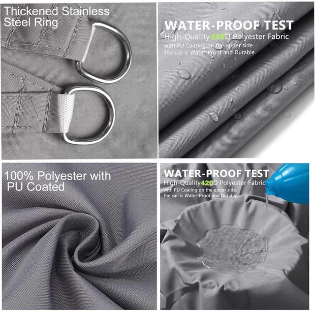 Detalle de sunal Sonnensegel Dreieckig 3x3x4,3 m