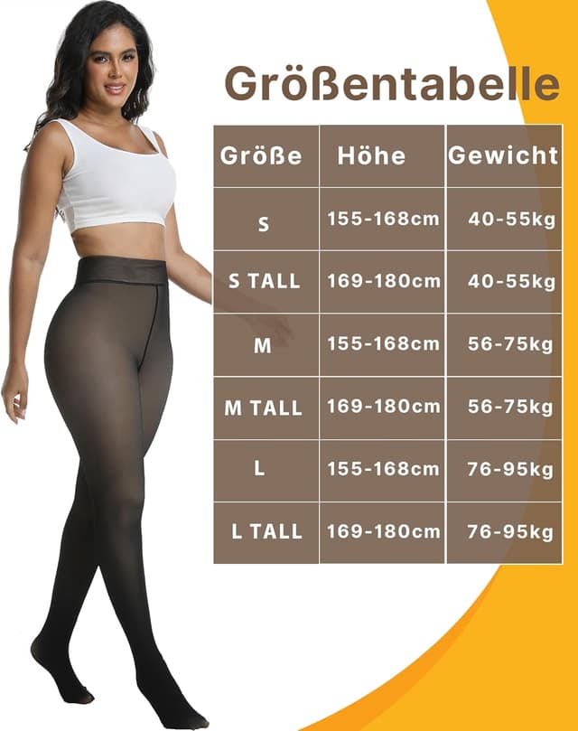 Thumbnail 4 de ViShawtek Thermo Strumpfhose Damen 1 Paar