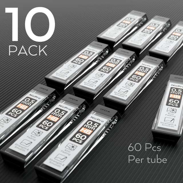 Thumbnail 5 de Nicpro 0,5 mm HB Bleistiftminen 600er Pack ✏