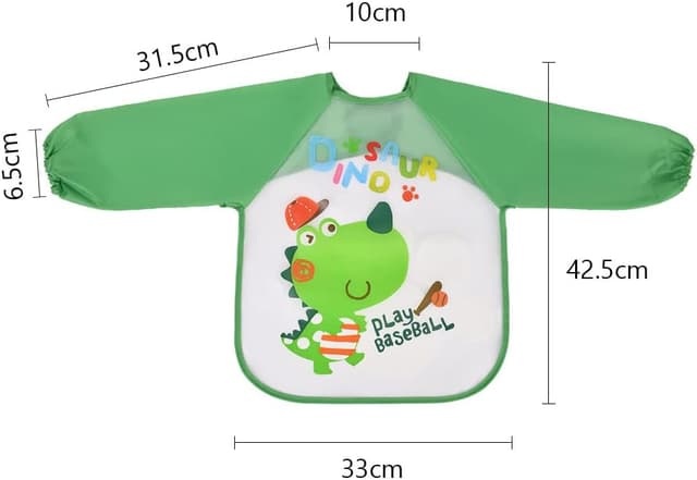 Detalle 2 de Vicloon Baberos con Mangas 42,5 cm impermeables