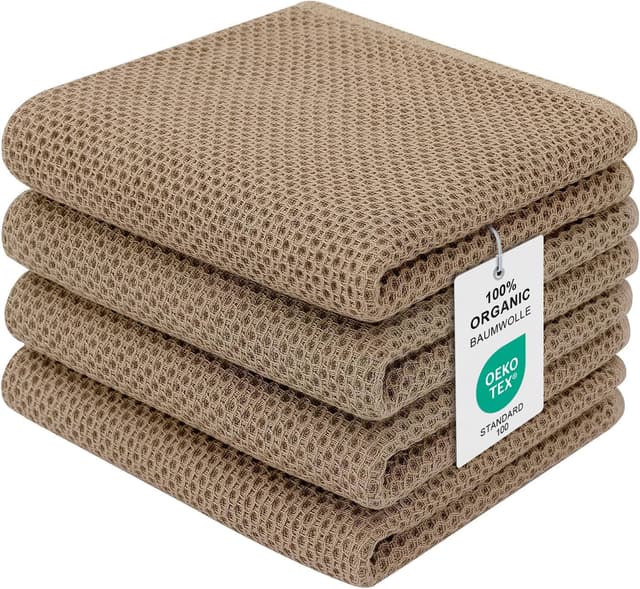 Detalle de Moosfor Geschirrtücher 4er Set 32 x 72 cm