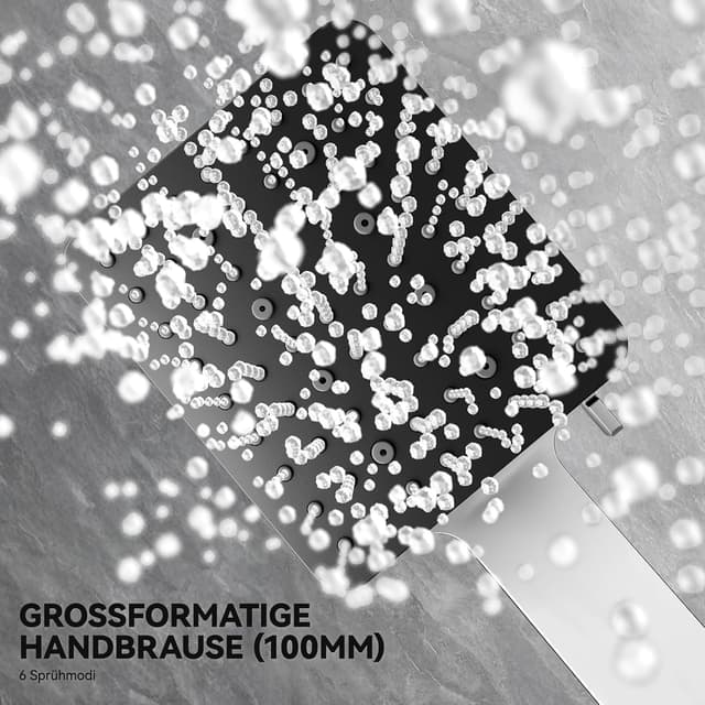 Detalle de Auralum Thermostat Regendusche Komplettset 30 cm Dusche