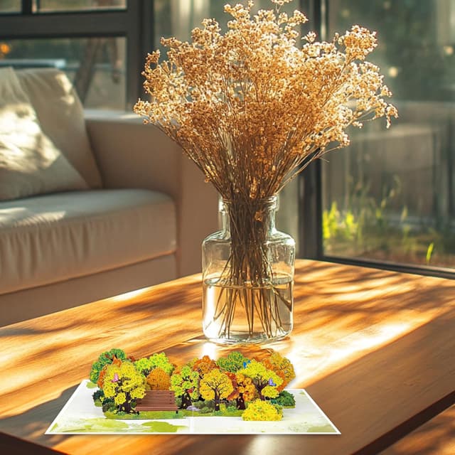 Detalle 1 de Row of Ginkgo Trees pop up cards