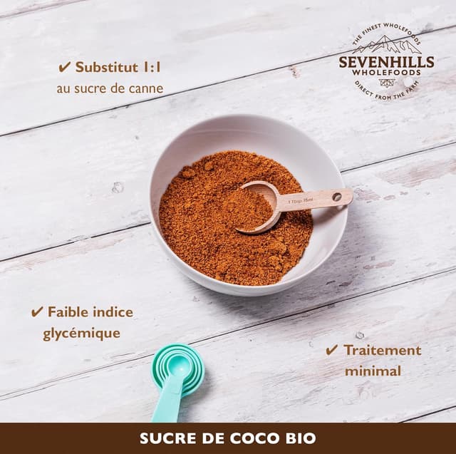 Thumbnail 2 de Sevenhills Wholefoods sucre de fleur de coco 1kg 🍯