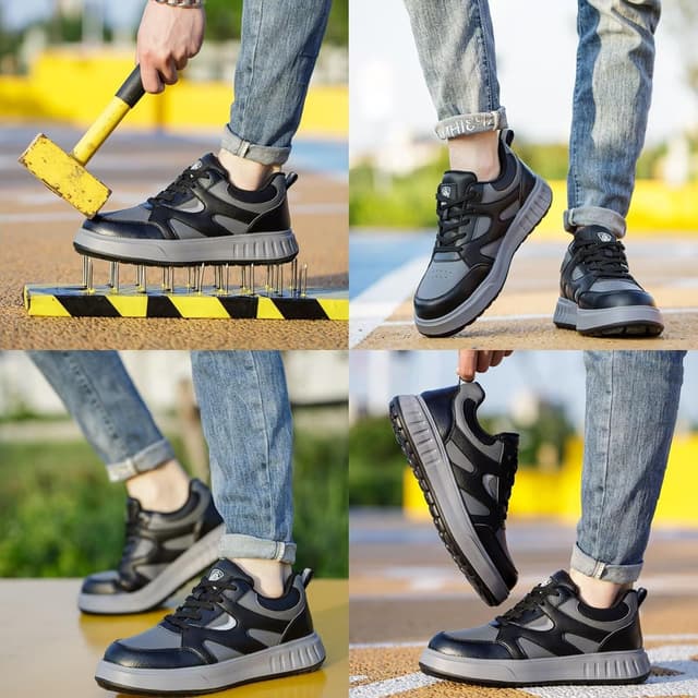 Detalle de Scarpe antinfortunistiche uomo/donna leggere con punta in acciaio e suola antiforo in Kevlar